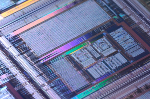 Photographie de circuit microélectronique